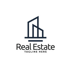 Luxury High Rise Apartment Logo Template