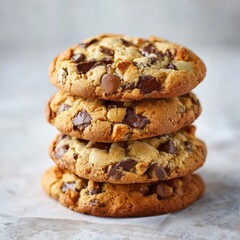 Stack of chocolate chip cookies (2)