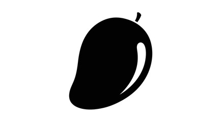 Elegant and Simple Mango Fruit Graphic Illustration for Versatile Use