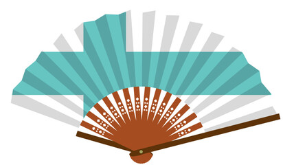 北欧諸国　フィンランド　和風　国旗　扇子