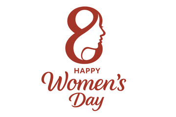 International Women's Day vector banner design. 8 March greeting card with woman face silhouette. Female empowerment, feminism, and gender equality concept illustration.