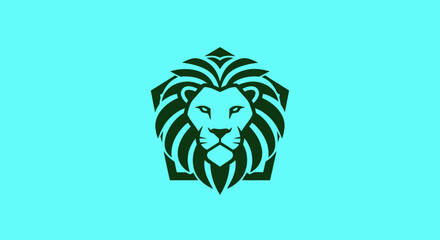 Majestic lion head emblem with intricate details and bold design.