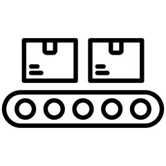 Fototapeta premium Conveyor Belt Icon