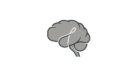 Stylized brain graphic with internal L symbol representing intellect and learning.