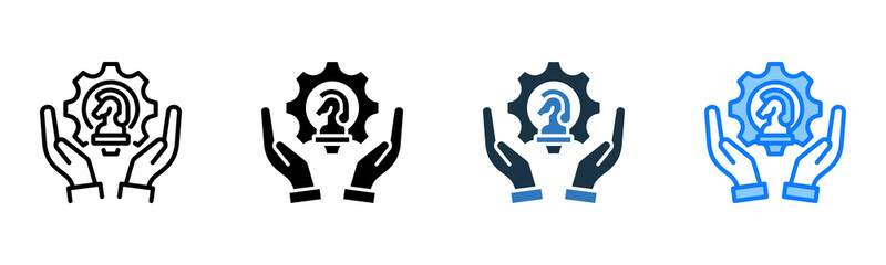 Strategic icon multiple style 