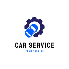 car repair logo, car symbol vector icon illustration, modern gradient logo, car repair or service application icon