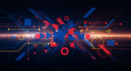 Abstract Technology Background Futuristic Circuit Board Design