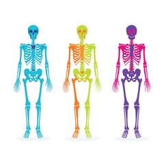 Black silhouette of a human spine and rib cage a detailed anatomical illustration isolated on white background