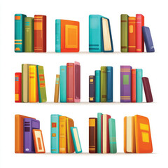 Silhouette of an open book with pages turning isolated on a clean white background isolated on white background