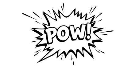 Obraz premium Comic Book Explosion A Dynamic 