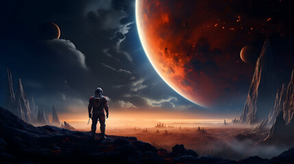 the moon and the girl