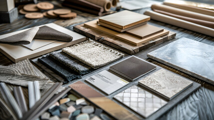architectural moodboard mockup material sample