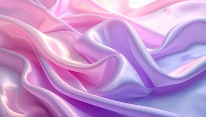Obraz premium Pastel Silk Draped with Gradient Highlights in Pink and Lavender