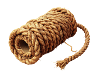 Rolled rope, natural color