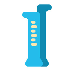 Graduated cylinder icon