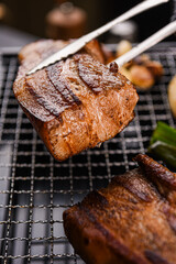 구운 돼지고기 연출이미지