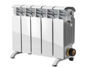 White electric heater