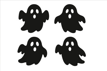 Spider web symbol seamless vector set, Halloween cobweb icon collection, spooky web silhouette decoration, black horror element, transparent background, scary autumn seasonal design