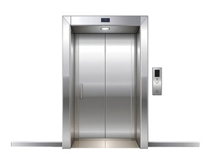 Stainless steel elevator interior