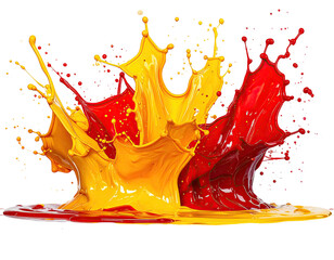 Vibrant color splash