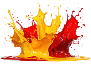 Vibrant color splash