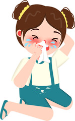 Illustration of a Sick Person