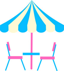 Cafe Building Illustration