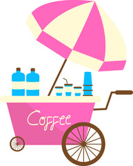 Cafe Building Illustration