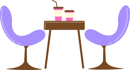 Cafe Building Illustration