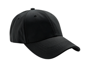 A black baseball cap