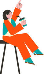 Women's Activities In Cafes