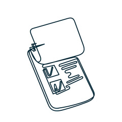 continuous line drawing clipboard data check list