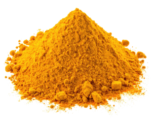 Pile of bright yellow powder