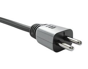 Close-up of a European electrical plug