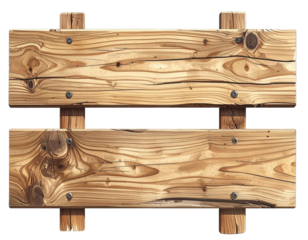 Two rustic wooden planks