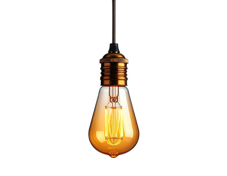 Close-up of a vintage-style Edison bulb