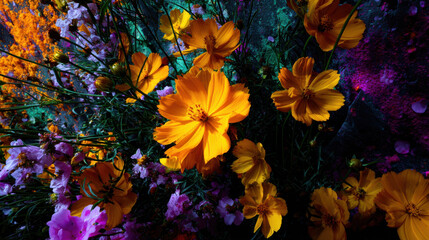 Bright and vibrant flowers showcase beauty of nature while highlighting invasive species impact on flora in diverse ecosystems