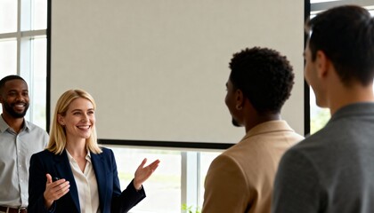 business people meeting in office