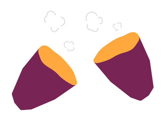 焼き芋のイラスト素材