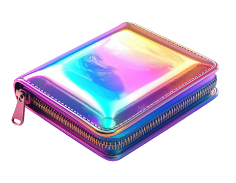 Holographic iridescent wallet
