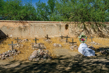 Cemetery in Tumacácori National Historical Park in southern Arizona