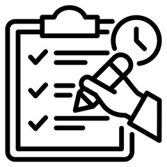 Obraz premium Plan Icon Line Style Vector Illustration 