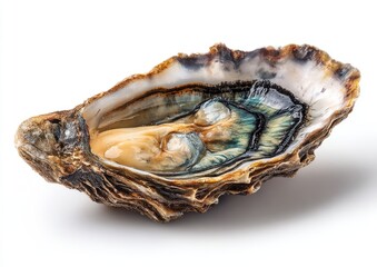 Open oyster shell, close-up
