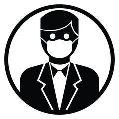 dentist silhouette vector icon