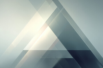 Abstract geometric background with overlapping transparent triangles soft gray and blue tones creating modern and sleek design