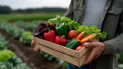 Harvesting fresh vegetables organic farm food photography rural landscape close-up view sustainable agriculture