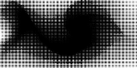 Abstract dotted halftone background. Grainy gradient texture background with dots. Noise Stipple pointillism pattern. Sand, grain, grunge stipple effect.