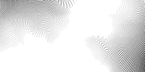 Abstract dotted halftone background. Grainy gradient texture background with dots. Noise Stipple pointillism pattern. Sand, grain, grunge stipple effect.