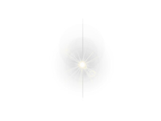 Intense headlight light effects PNG. A bright starburst and glowing beam isolated on a transparent background for automotive or digital VFX composition