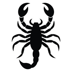 scorpion silhouette vector icon